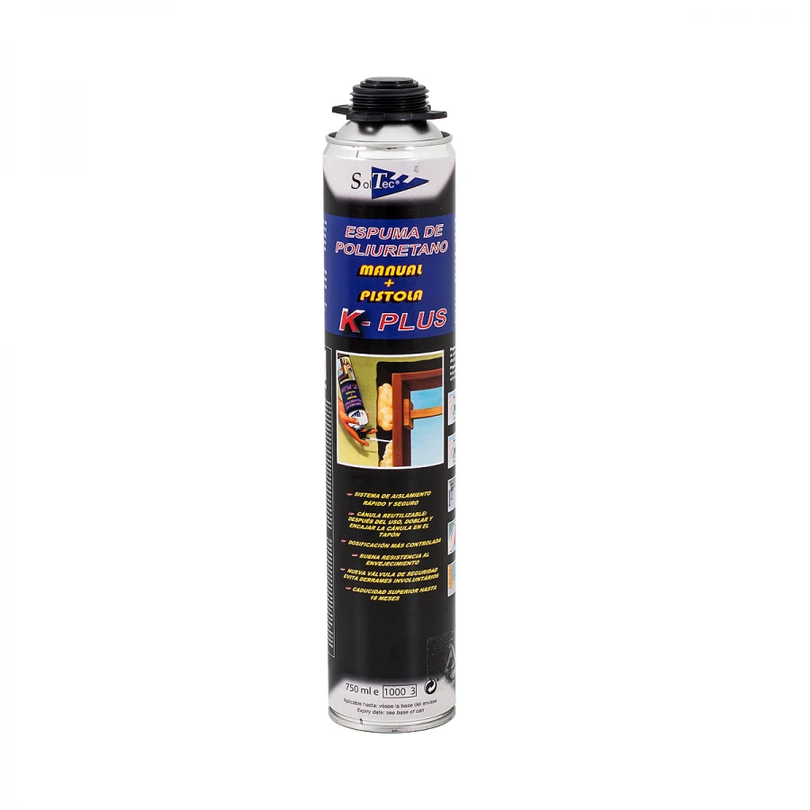 SOLTEC - ESPUMA POLIURETANO 750ML RESISTENCIA FUEGO