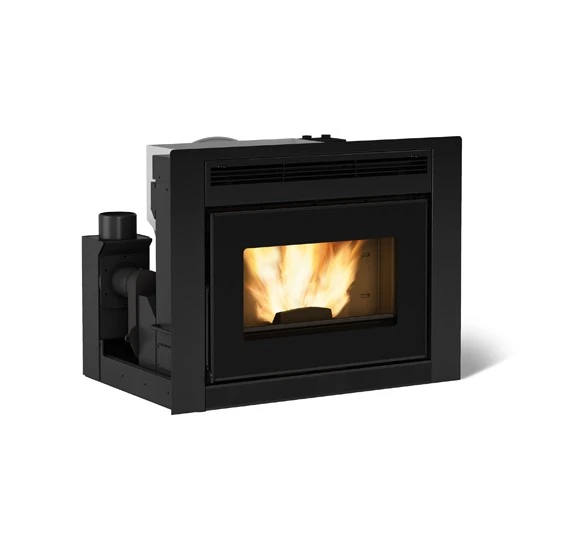 EXTRAFLAME - COMFORT IDRO L80 CHIMENEA 19,0 KW PELET VENTILADA NEGRA A+