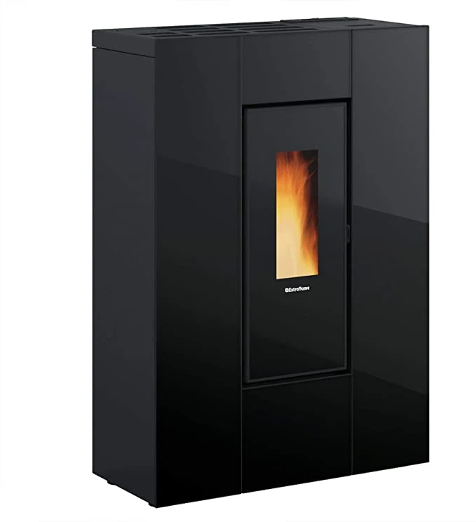 EXTRAFLAME - MARILENA PLUS AD ESTUFA 8,0 KW PELLET ESTRETA I CANALITZADA NEGRE A+