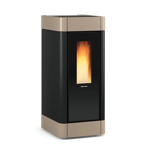 EXTRAFLAME - SINFONY ESTUFA 11,0 KW PELLET VENTILADA I ESTANCA TORTORA BRILLANT A+