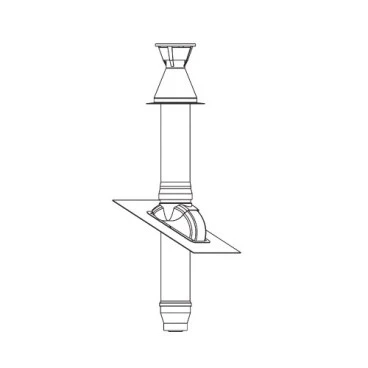 BAXI - KIT SORT.VERT.COBERTA CONCENTRIC 80/125 C.CONDENS.