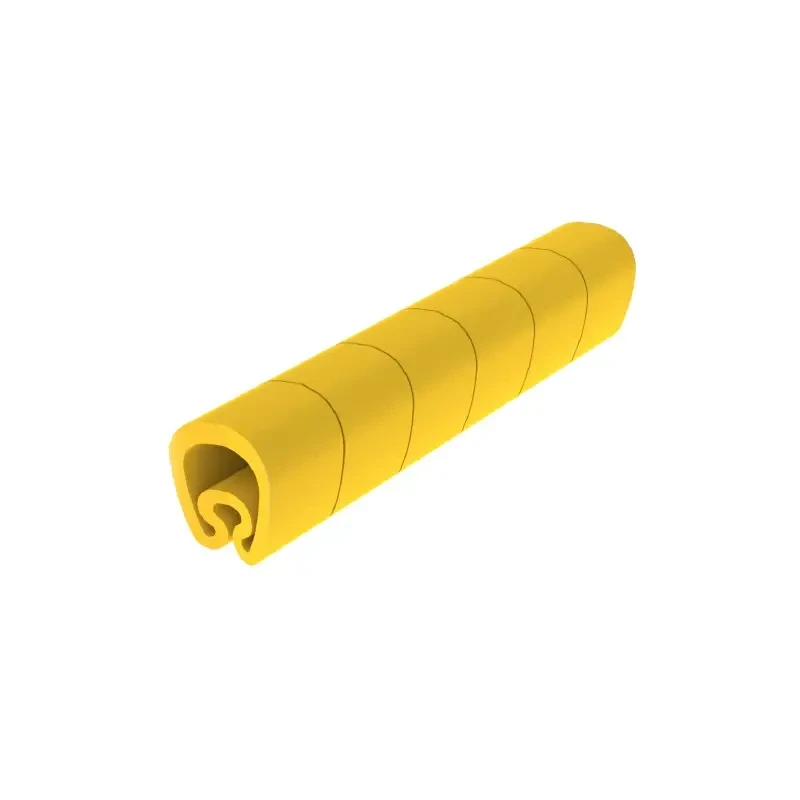 "UNEX - SEÑAL. ""7"" PVC AMARILLO P/CABLES 1-2.5MM (100U)"