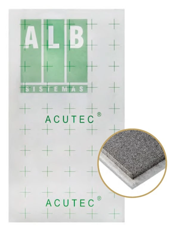 ALB - ACUTEC MTS2 PANELL LLIS  25MM RT-0,75 ACUSTIC ALUMINI (C-12,5MTS2)