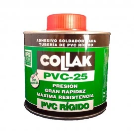 COLLAK - ADHESSIU SOLDADURA PVC - 25 AMB PINZELL 1L (POT VERD)