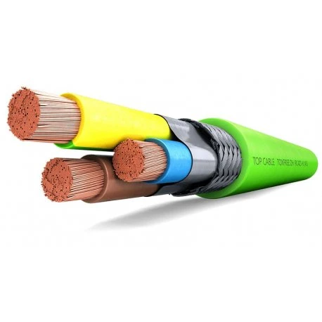 CABLE - MTS. ROTLLE MANGUERA LLIURE HALOG. APANTALLAT RZ1-K CPR 2X1.5