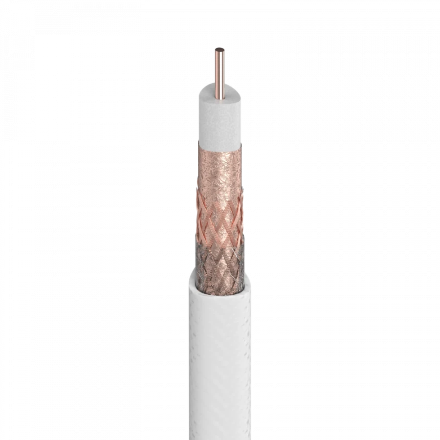 TELEVES - CABLE COAXIAL T100 PLUS BLANC