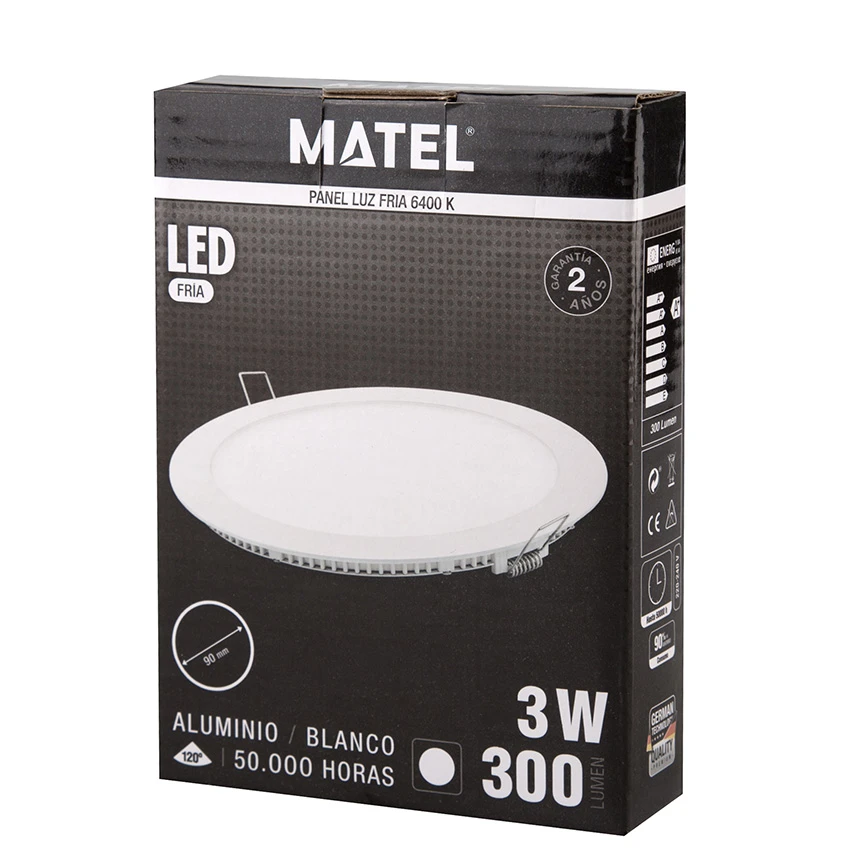 MATEL - DOWNLIGHT LED RODO PLATA 18W NEUTRE 21679