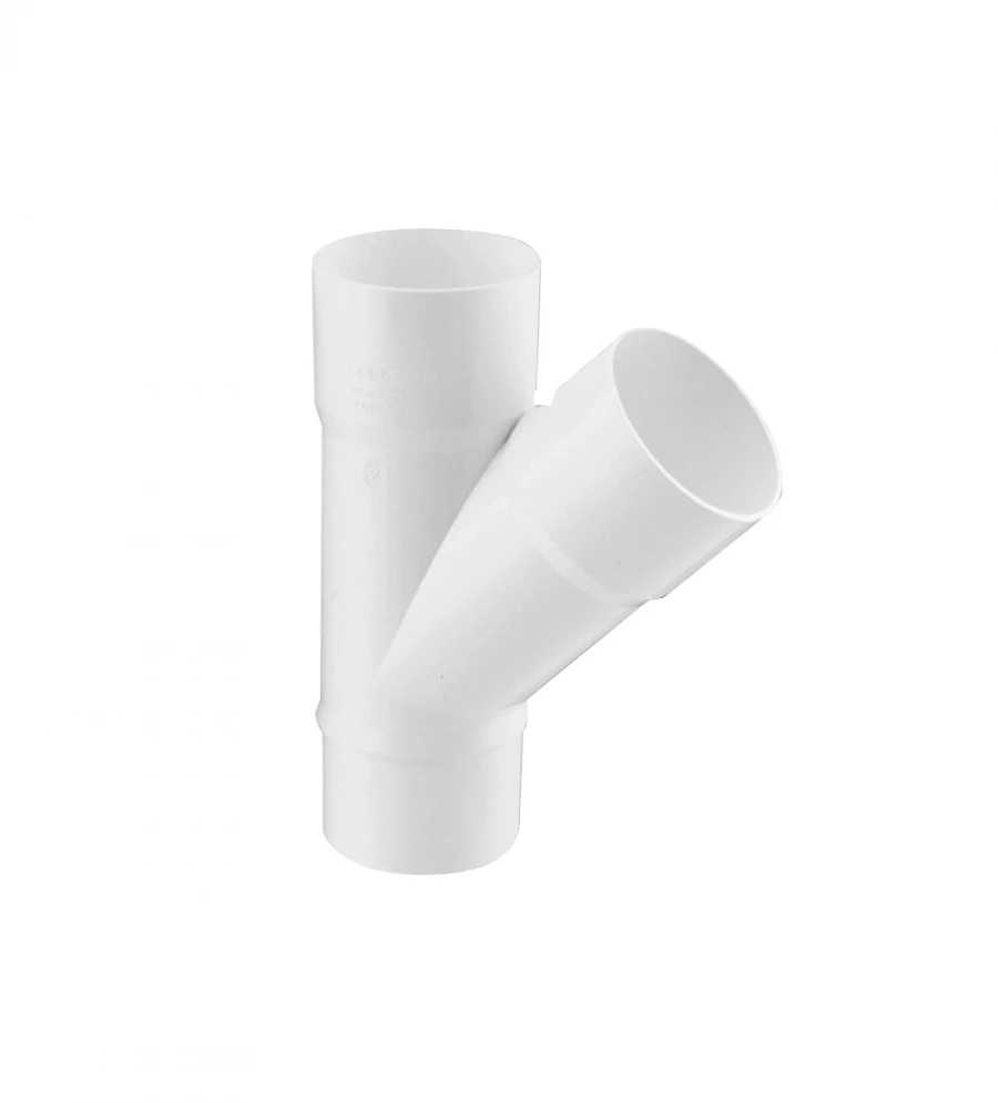 PVC - TE SIMPLE EVACUACIO 45º M-F D-110 BLANC