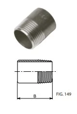 FILINOX - ENTRONQUE MACHO SOLDAR 1" AISI 316