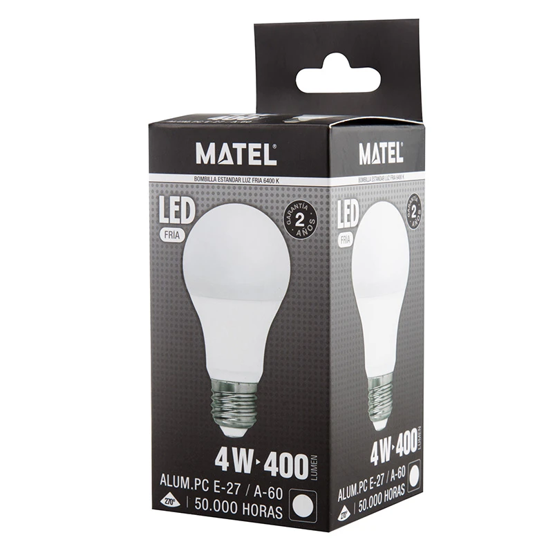 MATEL - BOMBETA LED ESTANDAR E27 12W NEUTRA 22665