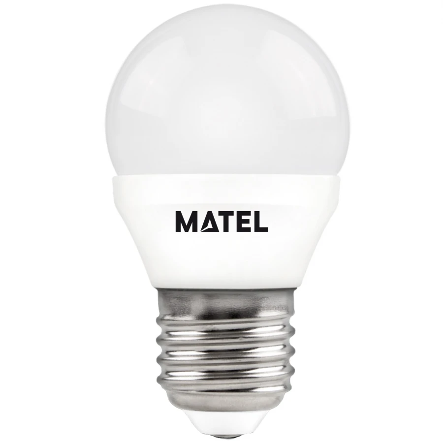 MATEL - BOMBETA LED ESFERICA E27 7W CALIDA 23196