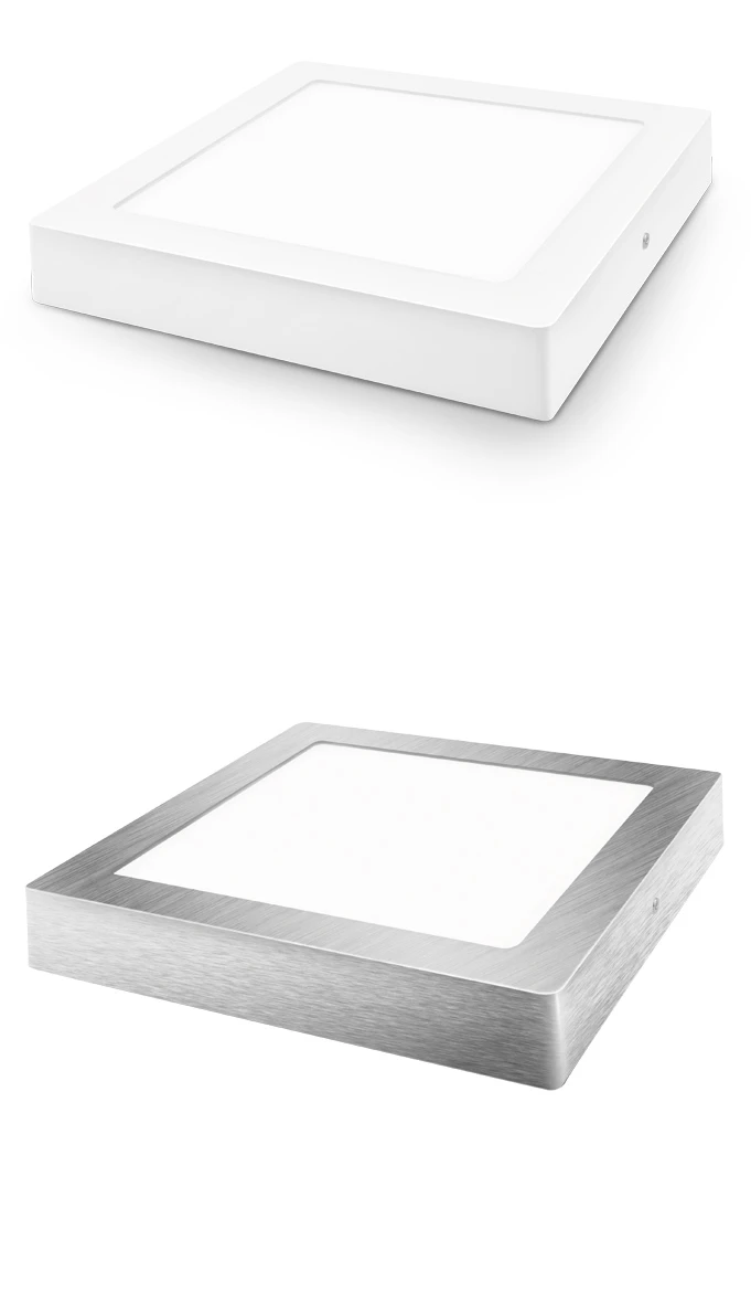 MATEL - DOWNLIGHT LED QUADRAT SUPERF. PLATA 24W FRED