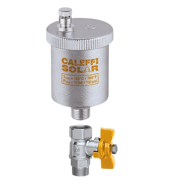 CALEFFI - PURGADOR AIRE 3/8" AUTOMATICO SOLDAR LATON