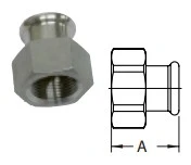 FILINOX - INOX UNIO FEMELLA D-54X2" AISI 316 PERFIL M