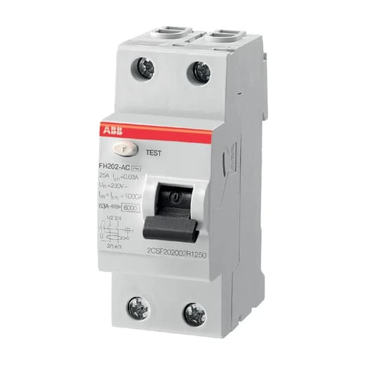 ABB - INTERRUPTOR DIFERENCIAL FH-202AC-63/0,03 2P 63A AC 30MA