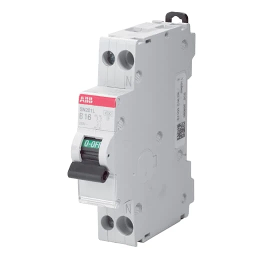 ABB - INTERRUPTOR AUT. MAGNETOTÉRMICO SN201L-C16 1P+N 16A C 4,5KA