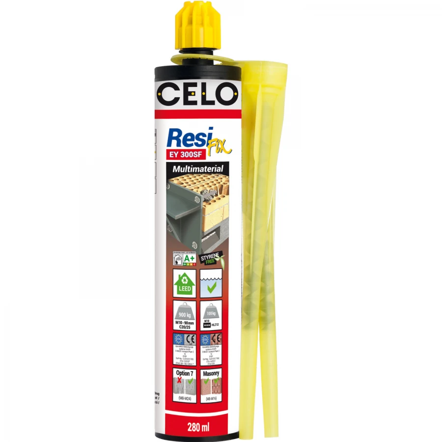 APOLO - ANCORATGE QUÍMIC EPOXY RESIFIX EY 300 (2 CANULES) (1CAIXA=24U)