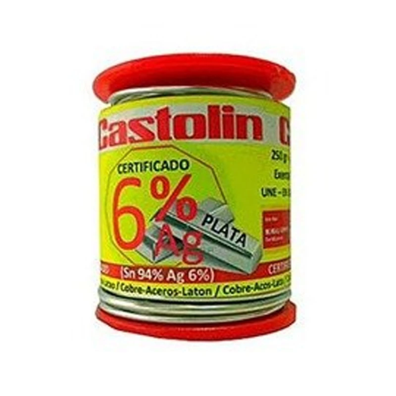 CASTOLIN - CARRETE CERTIFICADO ESTAÑO 3,5% PLATA 2MM