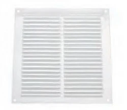 HYDRAFIX - REJILLA VENTILACION HOM. GAS 17X17 ALUMINIO BLANCO