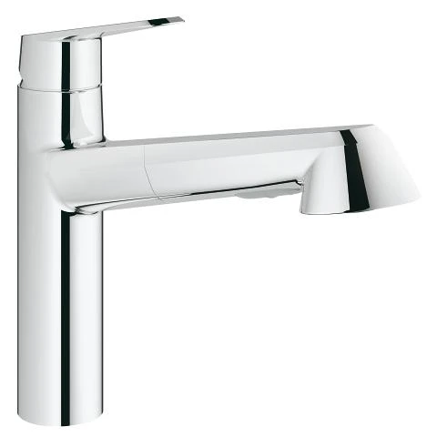 GROHE - EURODISC GRIFO COCINA MONOMANDO CAÑO EXTRAÍBLE CROMADO