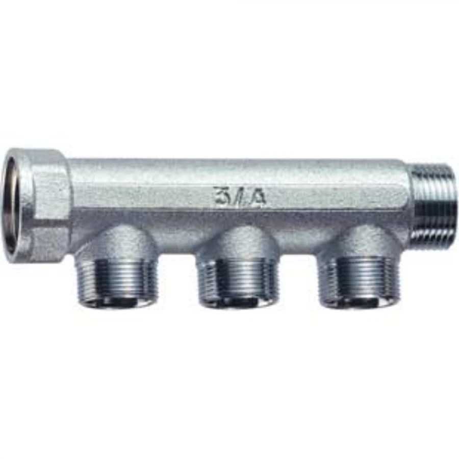 FAR - COLECTOR COMP. M-H 3/4" 3 VIAS CROMADO