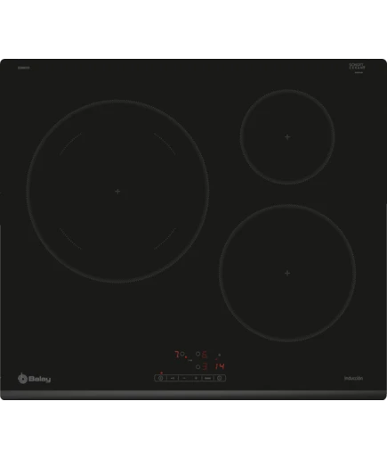 BALAY - ENCIMERA INDUCCIÓ ENCASTRABLE 60CM 3F ZONA 28 NEGRE/BISEL DAVANTER CONTROL TÀCTIL