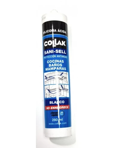 COLLAK - SILICONA SANITARIA BLANCA 280 ML