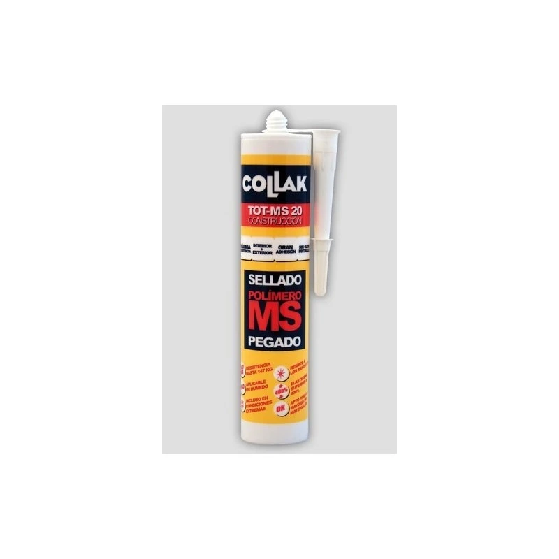 COLLAK - SEGELLADOR ADHESSIU POLÍMER TOT-MS20 BLANC 280ML