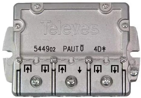 TELEVES - PAU REPARTIDOR 2D 3.5/5.5 + PAU CONEXIÓN BRIDA