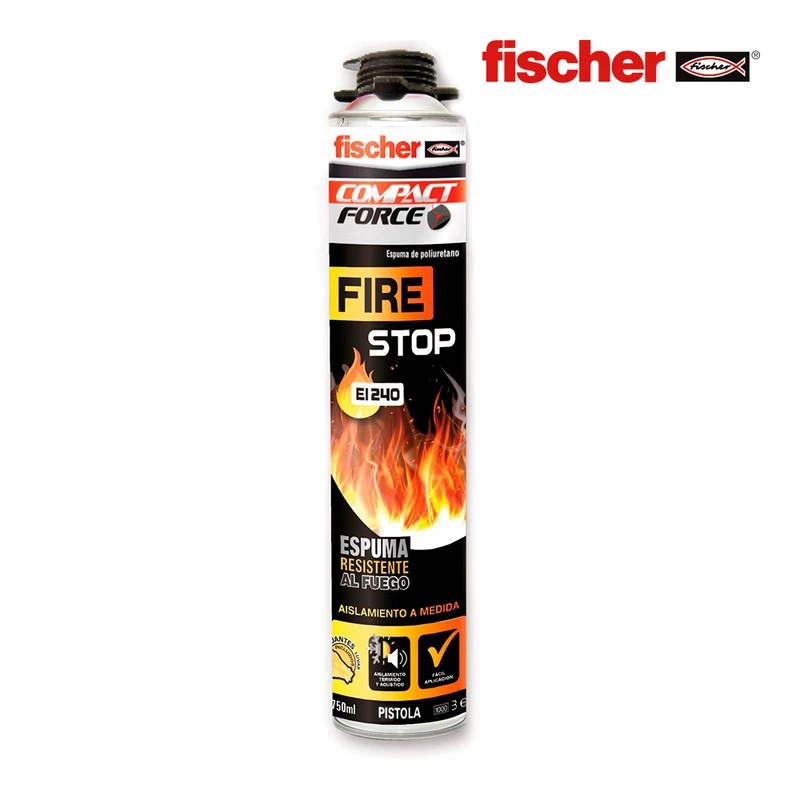 FISCHER - ESCUMA PU FIRE STOP EI240 PISTOLA (750 ML)