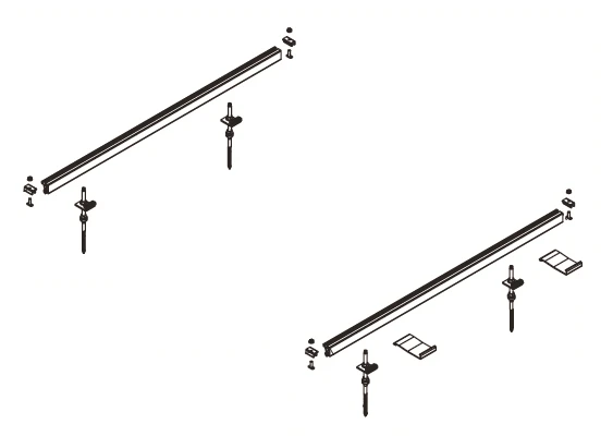 BAXI - SOPORTE 1 COLECTOR MÁXIM SOL 250/200 TECHO INCLINADO