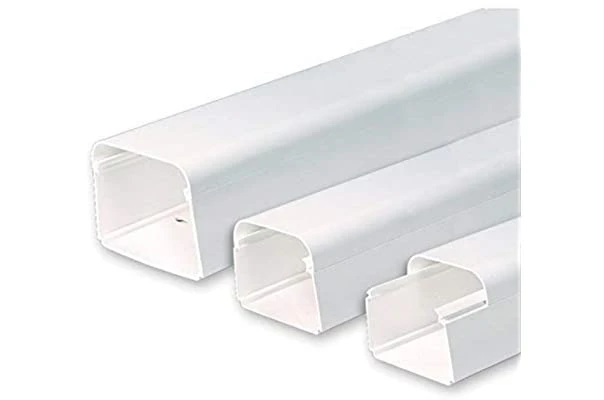 VECAMCO - CANALETA CLIMA 125X75 CON FILM PROTECTOR BLANCO