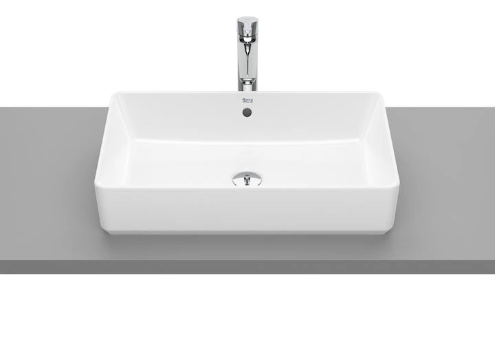 ROCA - THE GAP SQUARE LAVABO 600X370 ENCIMERA PORCELLANA BLANC