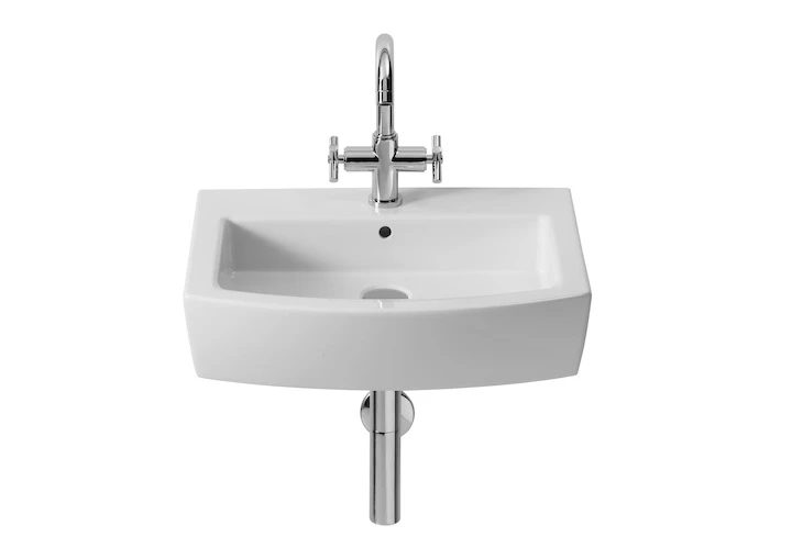 ROCA - LAVABO PORCELLANA ENCIMERA-SEMIPEDESTAL HALL 550X495X135 BLANC