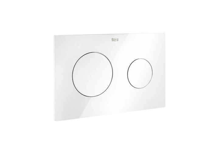 ROCA - PLACA D' ACCIONAMIENT PL10 DUAL BLANCA