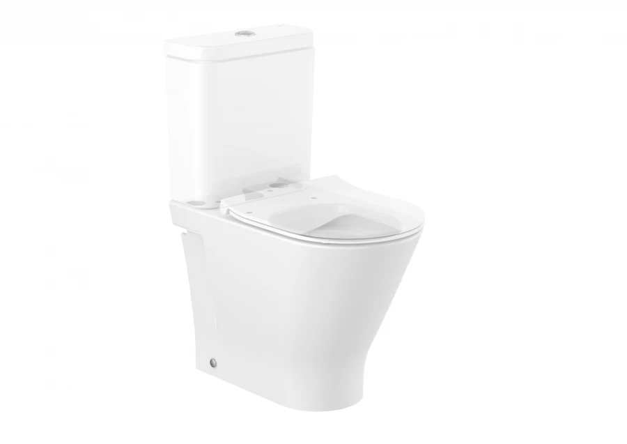 ROCA - TASSA INODOR COMPACTE COMFORT RIMLESS THE GAP ROUND TANC BAIX PARET BLANC