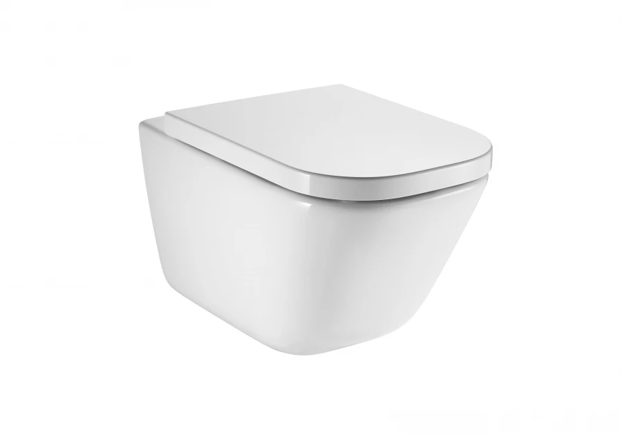 ROCA - TASSA INODOR SUSPESA RIMLES 54 CM THE GAP SQUARE FIXACIO OCULTA BLANC