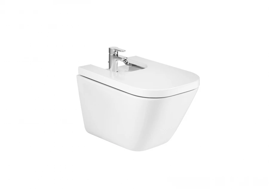 ROCA - BIDET PORCELLANA THE GAP SQUARE SUSPES FIXACIO OCULTA BLANC