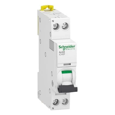 SCHNEIDER - MAGNETOTERMIC MINIATURE ACTI 9 IC40F 1PN C 6A 6000A/6KA