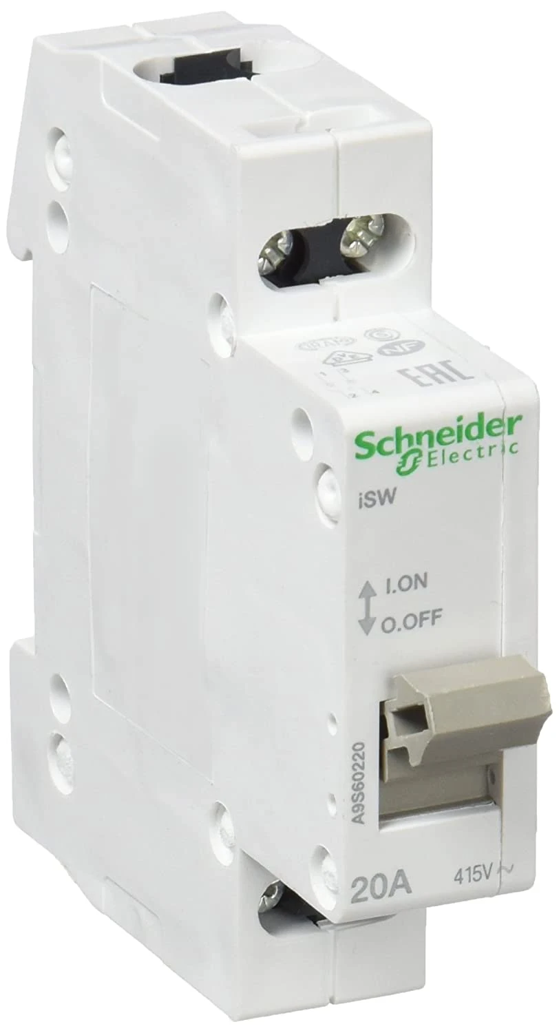 SCHNEIDER -INTERRUPTOR MANUAL ISW 2X20A 415 VCA