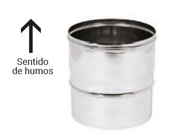 BOFILL - DP INOX-INOX AISI 304 ADAPTADOR SIMPLE A DOBLE PARET D-80