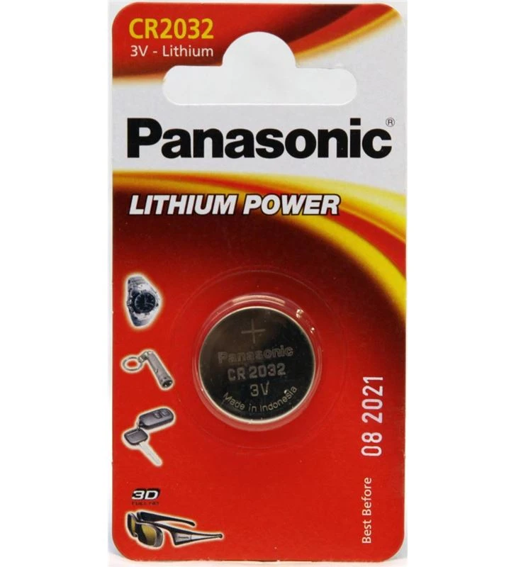 PANASONIC - CR-2032 3V 210 MAH PILA DE BOTO LITI 1P