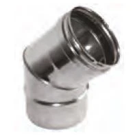 BOFILL- COLZE 45º SIMPLE PARET INOX AISI-316L GAS CIG45 D-80