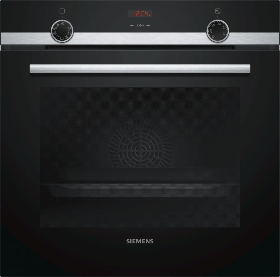 SIEMENS - FORN MULTIFUNCIÓ (7) 60CM VIDRE NEGRE/INOX A AP DISPLAY LED RELLOTGE ELECTRÒNIC