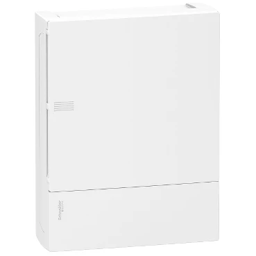 SCHNEIDER - RESI9 MINI PRAGMA CAJA SUPERFICIE 24 MÓDULOS 2 FILAS PUERTA BLANCA