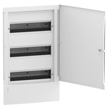 SCHNEIDER - RESI9 MINI PRAGMA CAIXA ENCASTABLE 36 MODULS 3 FILES PORTA BLANCA