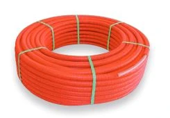 FITTING STD - MTS. TUBO ROLLO MULTICAPA PEX/AL/PE AISLADO D-20X2 6MM ROJO (R-50MTS)