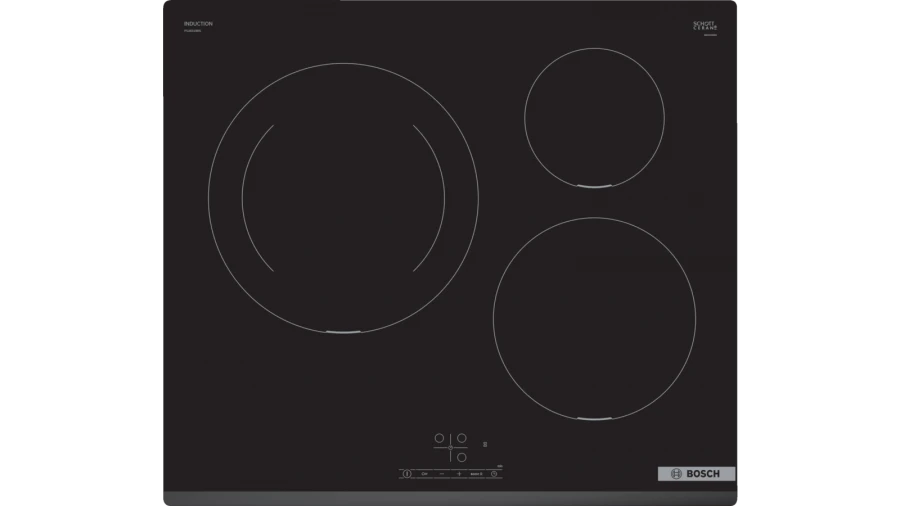 BOSCH - PLACA INDUCCIÓ  SERIE 4 60CM 3 ZONAS NEGRO / BISEL