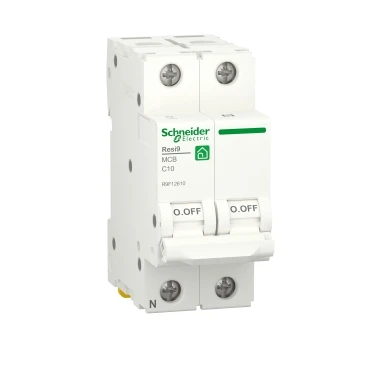 SCHNEIDER - INTERRUPTOR AUTOMATIC RESI9 1P+N 10A CORBA C 230V 6000A