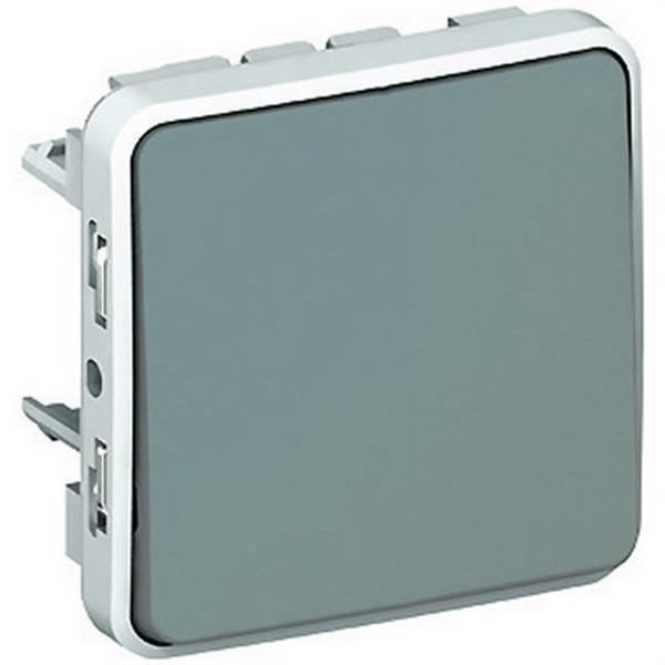 LEGRAND - PLEXO COMMUTADOR 10AX GRIS SUP/ENC. 069511